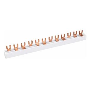 Busbar 3-Phase, Fork, 3-P, 10mm², 12 Modules, Malmbergs 2149335