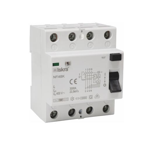 Jordfejlsafbryder, B-Type, 63A, 4-Polet, 300mA, Malmbergs 2169879