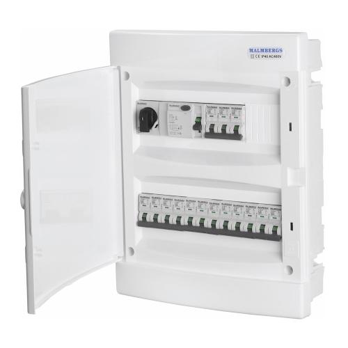 Komplet Standard Center I Plast, 2x12 Moduler, Malmbergs 2291527