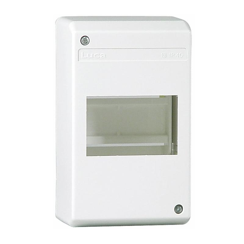 Standardskab, Termoplast, 1 Række, 4 Moduler, Hvid, Luca 2291551