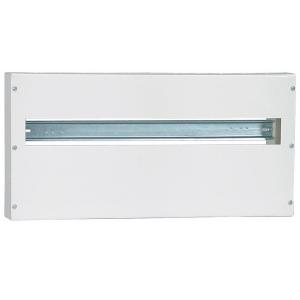 Standard Enclosure, Sheet Metal, 1 Row, 25 Modules, IP30, White, Malmbergs 2291591