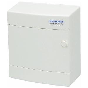 Standard Enclosure, ABS-Plastic, 8 Modules, 14W, IP40, White, Malmbergs 2291730