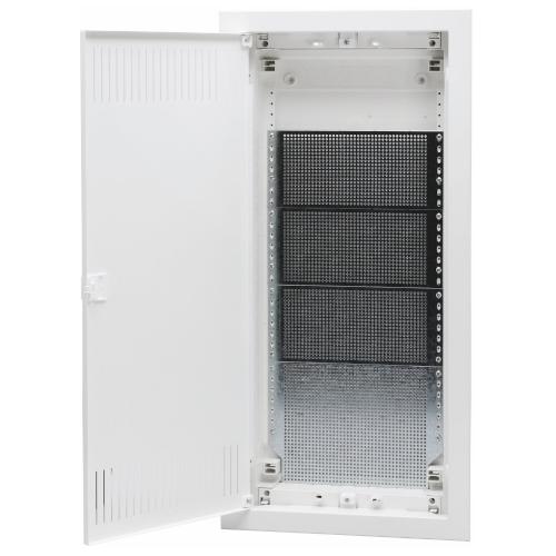 Multimedieskab, Forsænket, 4 Rækket, IP40, Hvid, Malmbergs 2291772