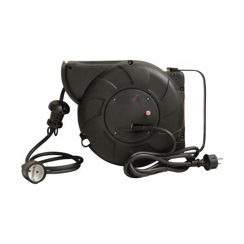 Kabeltromle 7+1m, IP20, Sort, Malmbergs 2403934