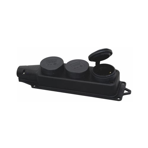 Socket Outlet, With Earth, 3-Way, IP44, Malmbergs 2403943