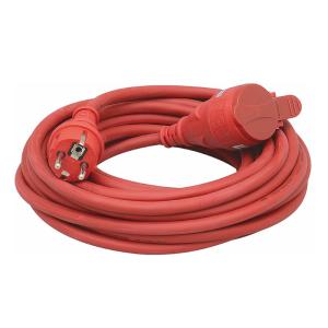 Skarvkabel 1-Fas 10m 3G1,5mm² IP44 Röd Bygg-Ström 2405640