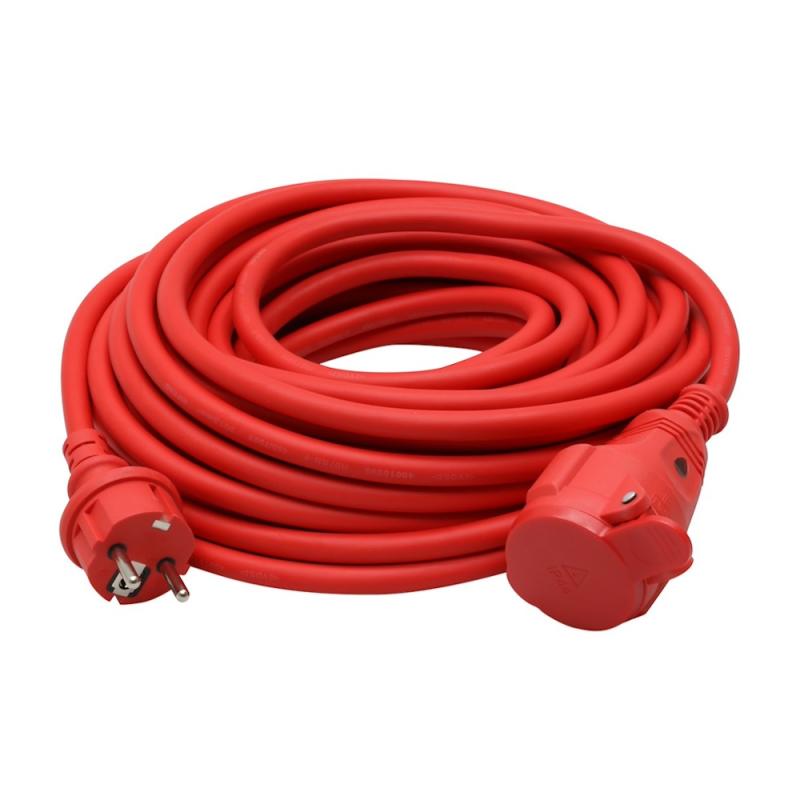 Splejsningskabel Med LED 1-Fas 15m 3G1,5mm² IP44 Röd Bygg-Ström 2405646
