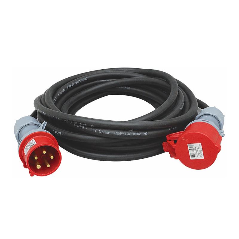 Splejsningskabel CEE 32A 3-Faset 10m 5G6mm² IP44 Bygg-Ström 2405662