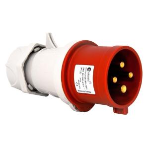 Plug, 32A, 3P+Earth, 6H, 400V, IP44, TP Electric 2426100