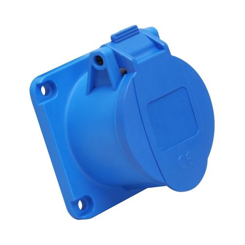 Panelstikkontakt, Forsænket, Lige, 32A, 9H, 3P+Jord, 230V, IP44, Malmbergs 2426118