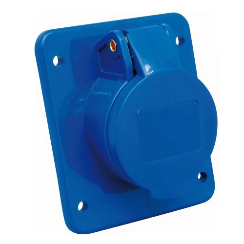 Vægstikkontakt, Forsænket Vinklet, 32A, 3P+Jord, 230V, 9H, IP44, Malmbergs 2428693