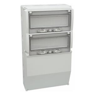 Standard Enclosure, 2x13 Module, IP66, Light Grey, Malmbergs 2589034