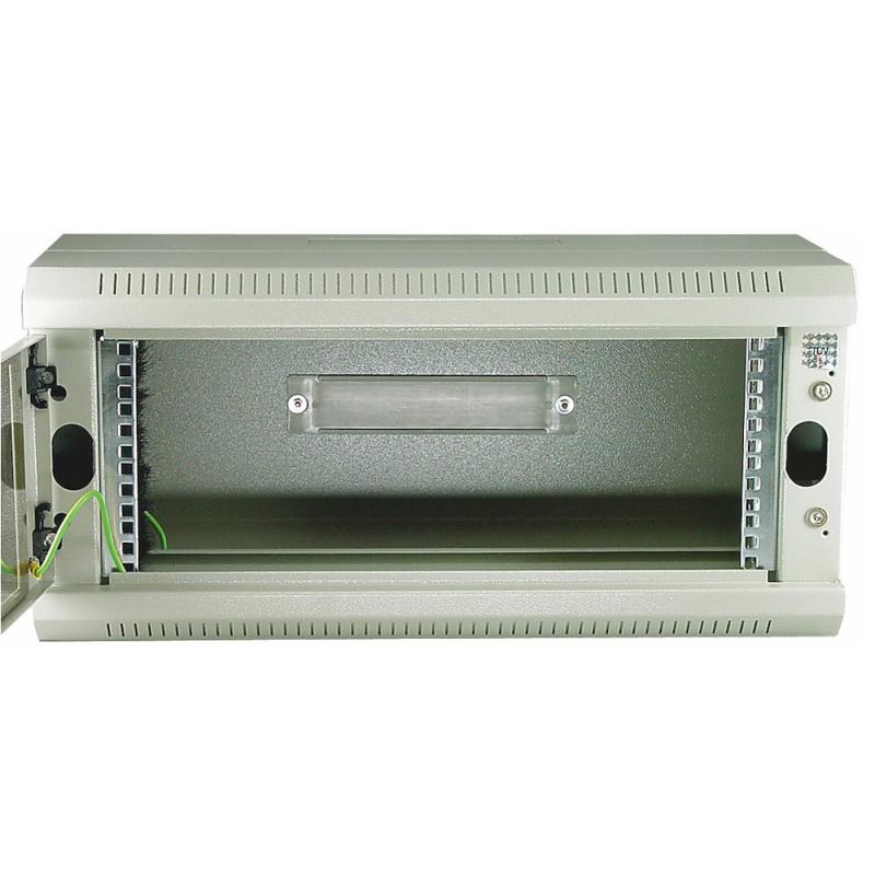 Väggskåp 19”, 4HE, 250mm, 2-Delat, Grå, Malmbergs 2599621