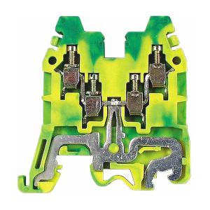 Double Ground Terminal CBE.2, 2-Way, 2.5mm², Yellow/Green, Malmbergs 2929446