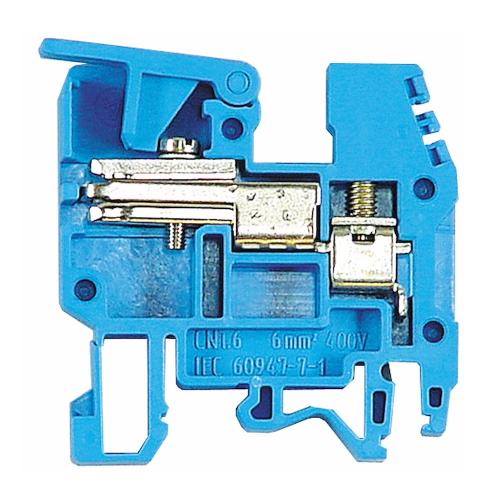 Adskillelig Neutral Klemme CNT06, 6mm², Blå, Malmbergs 2929555