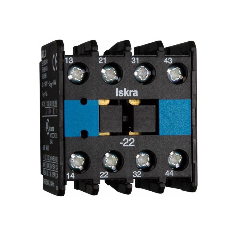 Hjælpekontaktblok Top, 2sl+2br, Iskra 3205893