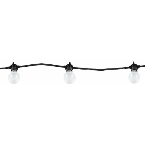 Belysningskedja 30 m, 9 lamphållare B22/IP44, Malmbergs 3330