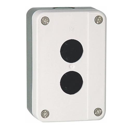 Trykknapboks 2-Huls KB2 IP54 Sort/Lysegrå Malmbergs 3772232