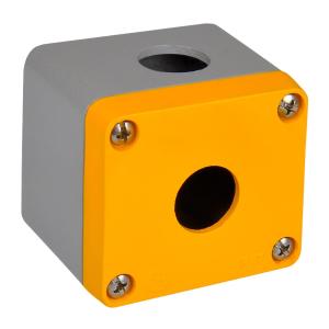 Trykknapboks Aluminium 1-Huls IP67 Grå/Gul Malmbergs 3772271