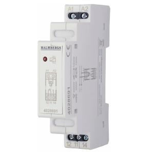 Operating Current Relay, 16A, 1sl/br, 24V AC/DC, Malmbergs 4028691