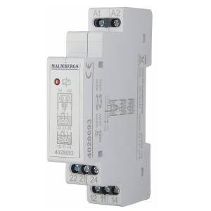 Operating Current Relay, 16A, 2sl/br, 24V AC/DC, Malmbergs 4028693