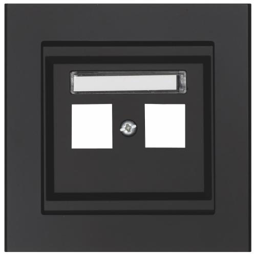 Centerplade Keystone Lige, 2 Vej, Sort, Malmbergs 5118836