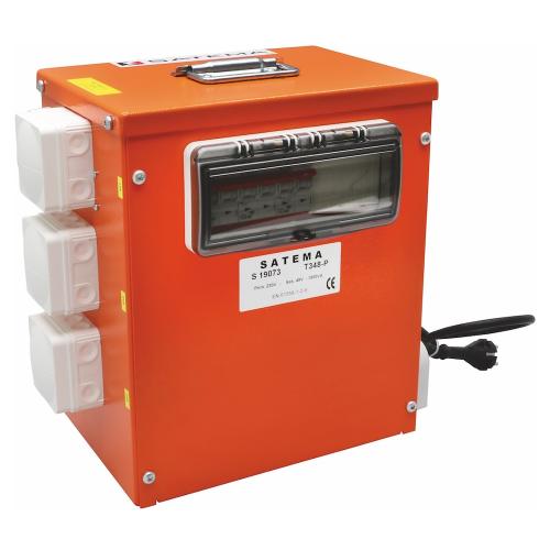 Belysningstrafo 3G1,5mm², 3xPlint, 230/48V AC, 1500VA, IP44, Malmbergs 5208392