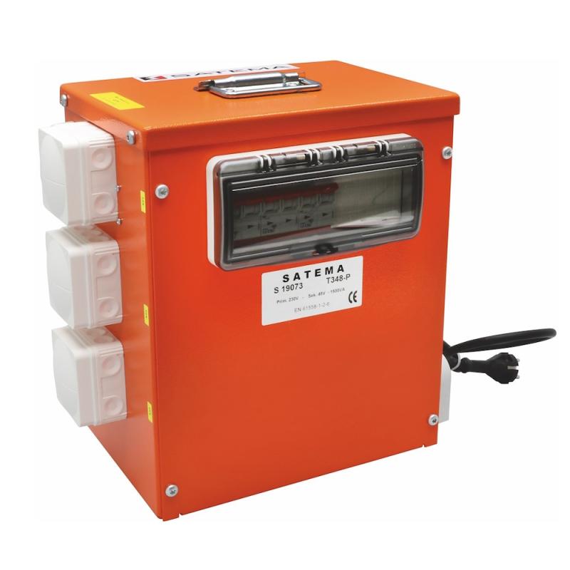 Lystransformer, 230/48V AC, 1500VA, 3 X Terminal Med Ur, Satema 5208394