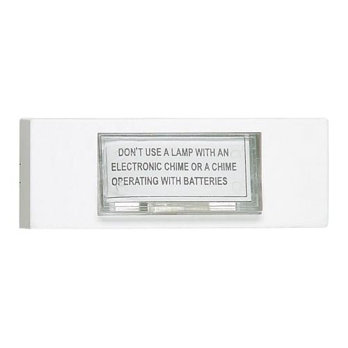 Dørtrykknap Hvid, Med Belysning, Malmbergs 5338365