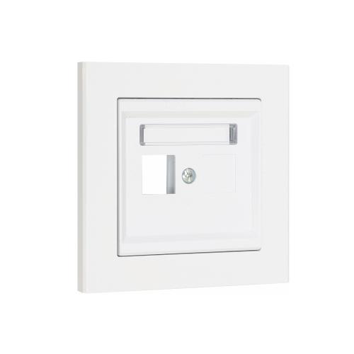 Centerplade Keystone Straight 1 Vej, Signal Hvid, Malmbergs 5118831