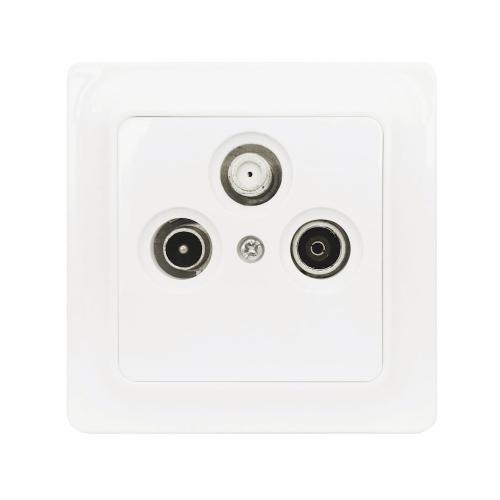 Antennestik Sat,TV,Radio, Cremehvid, Malmbergs 60700998