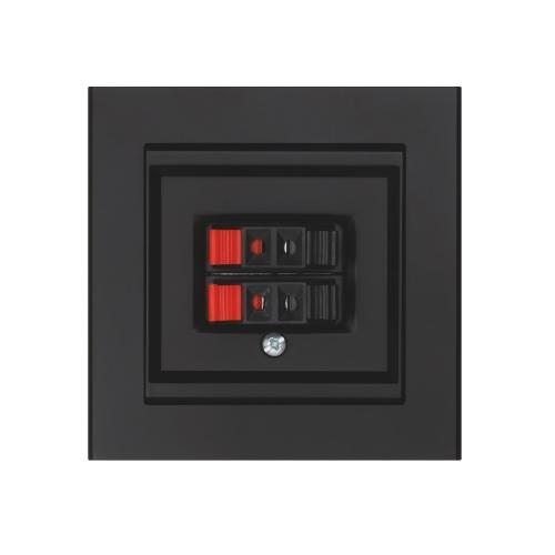 Speaker Socket Optima 2-Way, Black, Malmbergs 6231027