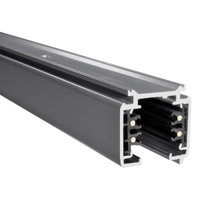 Jernbane, 3 Fase, 1m, Sølv, Powergear 7420231