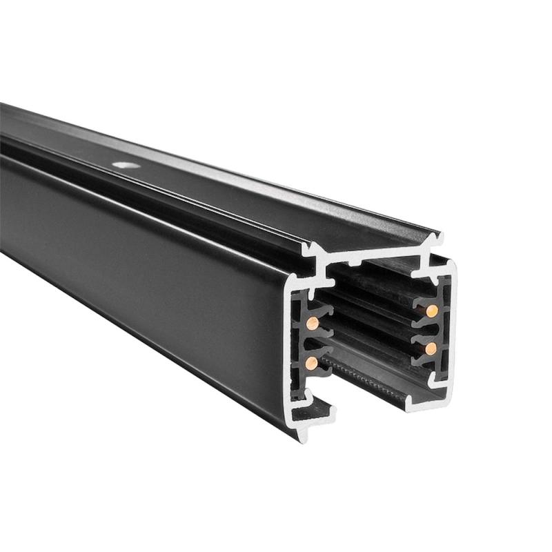 Skinne 3-Faset, 1m, Sort, Powergear 7420232