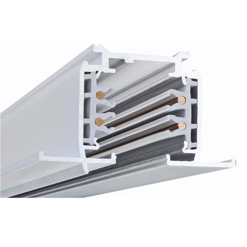 Skinne, 3 Faset Forsænket, 1m, Hvid, Powergear 7420239