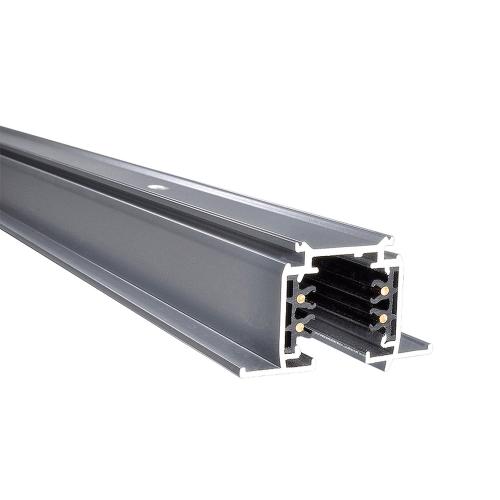 Skinne 3 Faset Forsænket, 1m, Sølv, Malmbergs 7420240