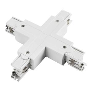 Joint Cross, For 3-Phase Rail, White, Powergear 7420269