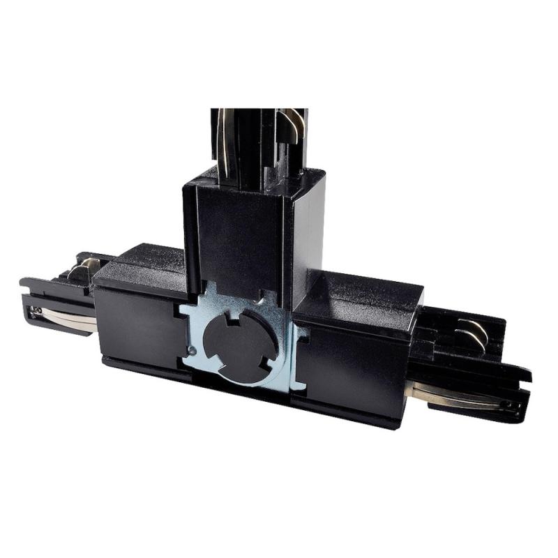 T-Led L1-L2, Til 3-Faset Skinne, Sort, Powergear 7420277