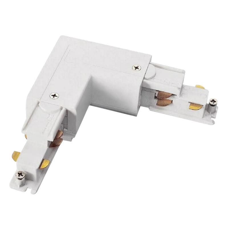 L-Samleled Dali Venstre, Til 3-Faset Skinne, Hvid, Powergear 7420317