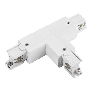 T Connector Dali, 1 Circuit, R1, For 3 Phase Track, White, Powergear 7420365