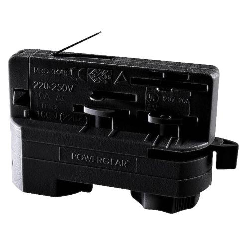 Adapter, För 3-Fas Skena, Svart, Powergear 7420379