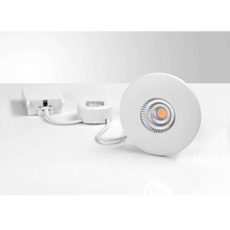 Downlight BE-7033 4,8W 230V 3000K 330lm IP44 Hvid Malmbergs 7477802
