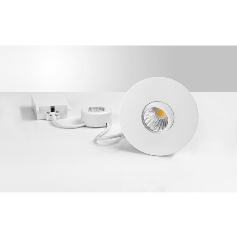 Downlight BE-7033 4,8W 230V 3000K 360lm IP44 Hvid Malmbergs 7477803
