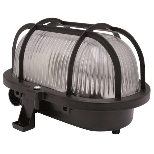 Væg/Loftarmatur, Gitterarmatur, Sort, IP44, Malmbergs 7535586