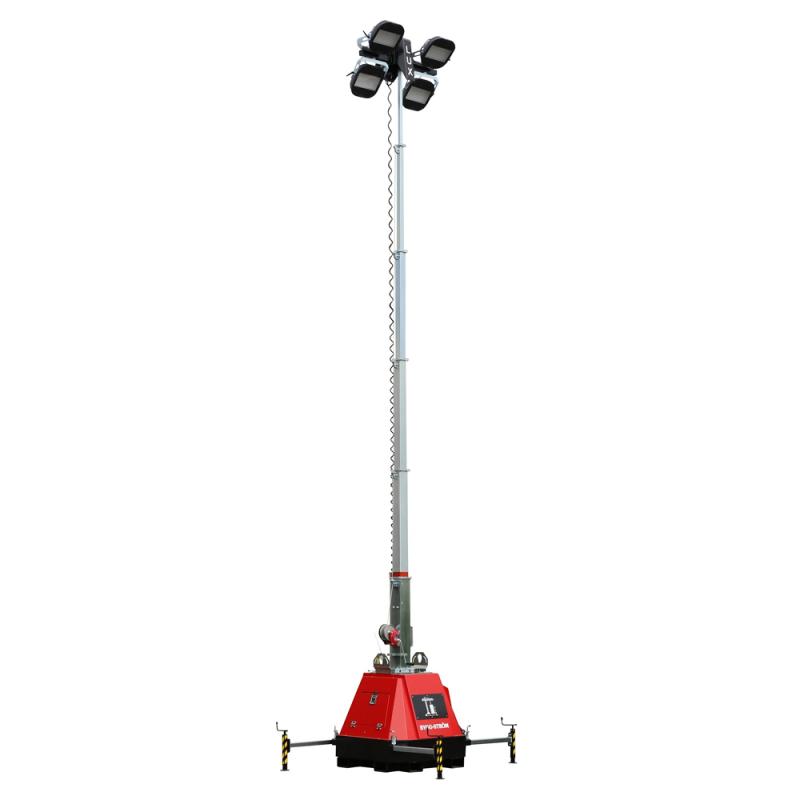 Højløftende Lysmast 4x320W IP65 9,5m Bygg Ström 7771846