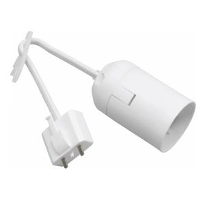 Lamp Suspension E27 With DCL Plug, 20cm, White, Malmbergs 79028068