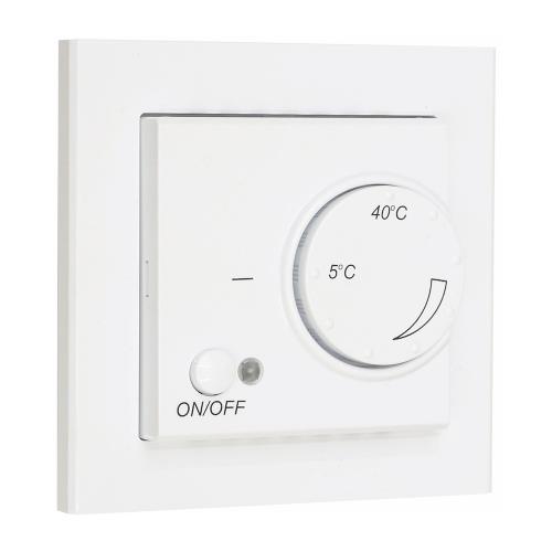 Gulvvarmemåler Termostat Optima, 14A, 3200W, Signal Hvid, Malmbergs 8580075