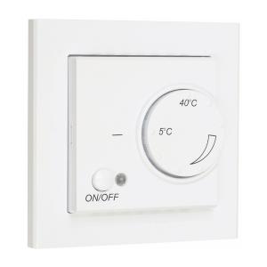 Floor Heating Meter Thermostat Optima, 14A, 3200W, Signal White, Malmbergs 8580075