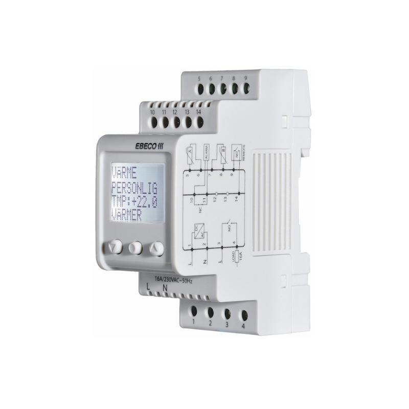 Termostat Til DIN-Montering, EB-Therm 800, IP20, Ebeco 8581610