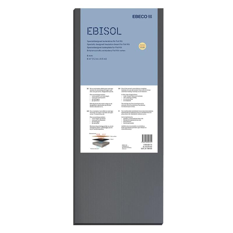 Isoleringsplade Ebisol, 3mm, 6m², Ebeco 8960170